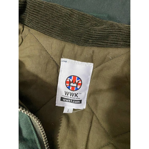 Work Wear King Green zip up Outdoors Camping Hunting Vest Size Large - Picture 11 of 11